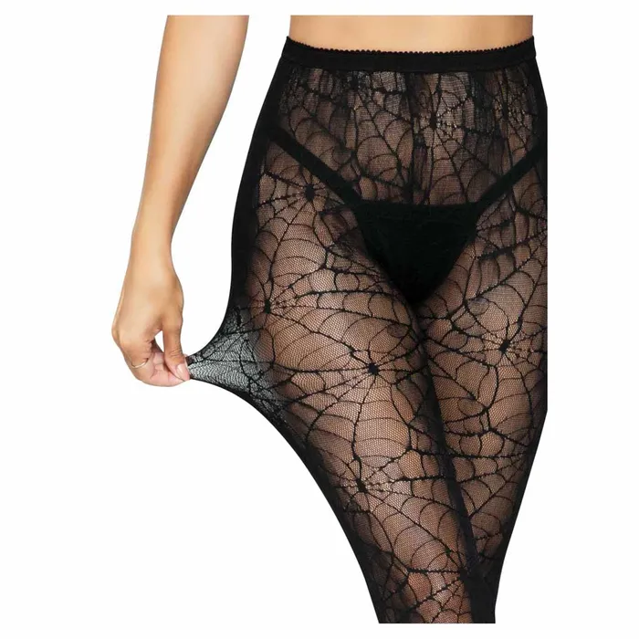Leg Avenue Spiderweb Lace Tights iloveexcitement Couples