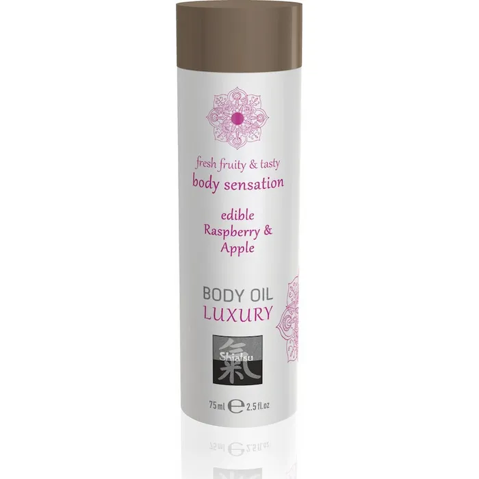 Shiatsu Couples Shiatsu Luxury Body Oil Edible Raspberry and Apple 75ml