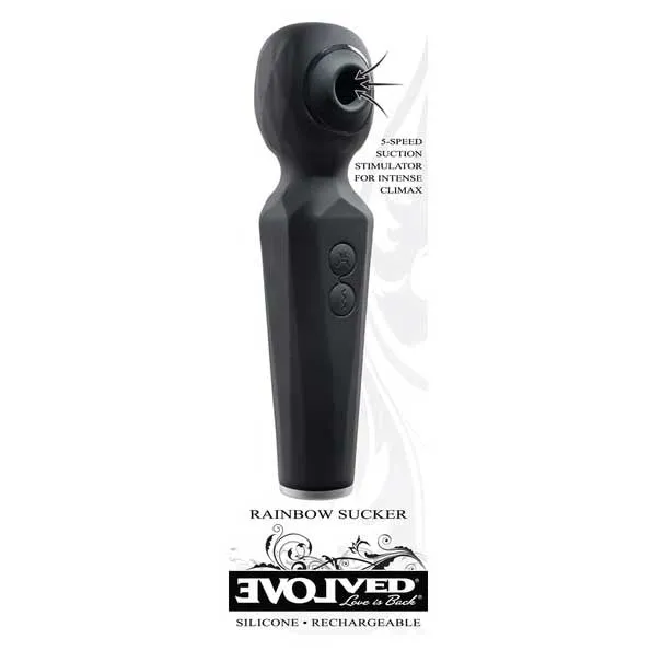 Vibrators iloveexcitement Evolved Rainbow Sucker LightUp DualFunction Suction Wand