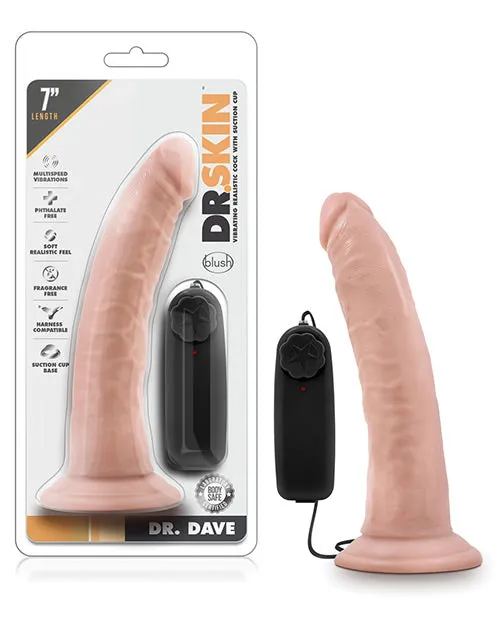 Blush Novelties Dr Dave 7 Cock wSuction Cup Vanilla Dildos