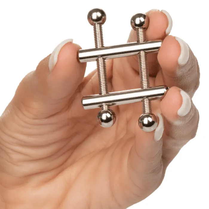 CalExotics Nipple Clitoral Toys Nipple Grips Crossbar Nipple Vices set of 2
