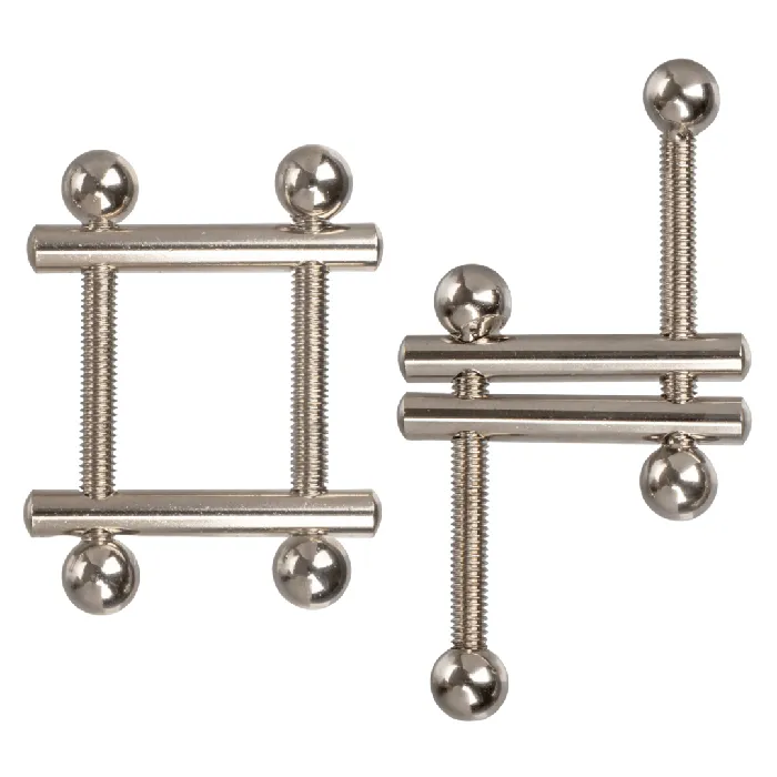CalExotics Nipple Clitoral Toys Nipple Grips Crossbar Nipple Vices set of 2