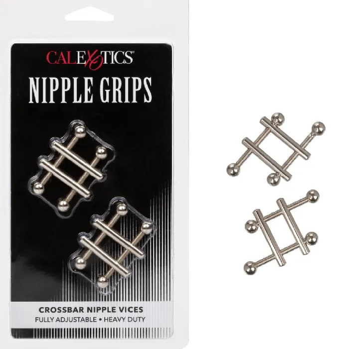 CalExotics Nipple Clitoral Toys Nipple Grips Crossbar Nipple Vices set of 2