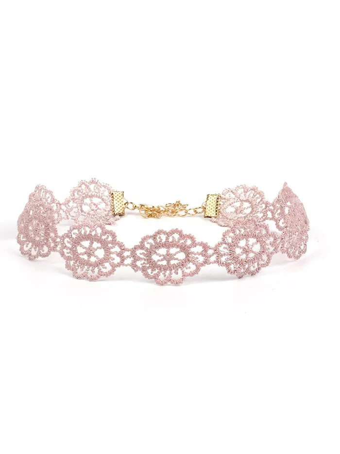 House of Dasein Collars Leashes Cute Pink Rope Chain Choker Collar Necklaces Bdsm Littles Ddlg Vibrators