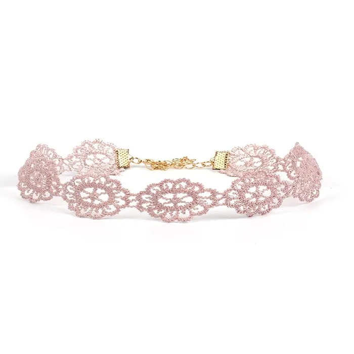 House of Dasein Collars Leashes Cute Pink Rope Chain Choker Collar Necklaces Bdsm Littles Ddlg Vibrators