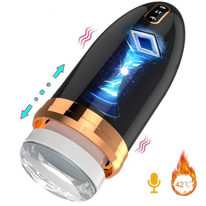 Automatic Telescopic Piston Male Masturbator Lusty Age Male Sex Toys