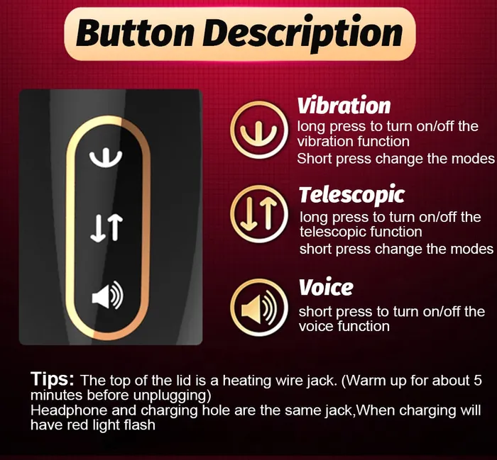 Automatic Telescopic Piston Male Masturbator Lusty Age Male Sex Toys