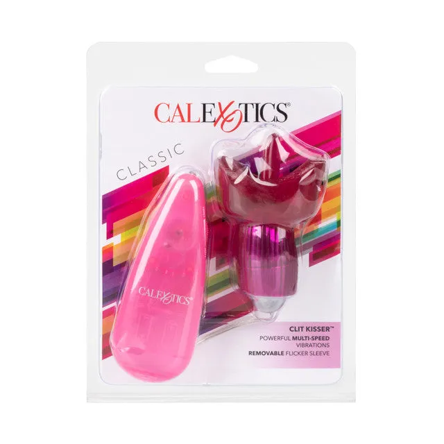 Calexotics CLASSIC CLIT KISSER Powerful Bullet Vibrator with Flickering Tongue and Remote Control CalExotics Female Sex Toys