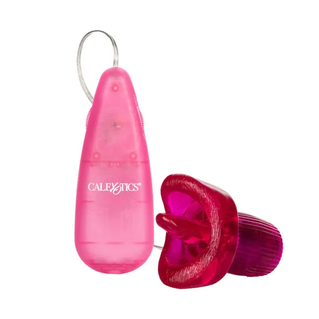Calexotics CLASSIC CLIT KISSER Powerful Bullet Vibrator with Flickering Tongue and Remote Control CalExotics Female Sex Toys