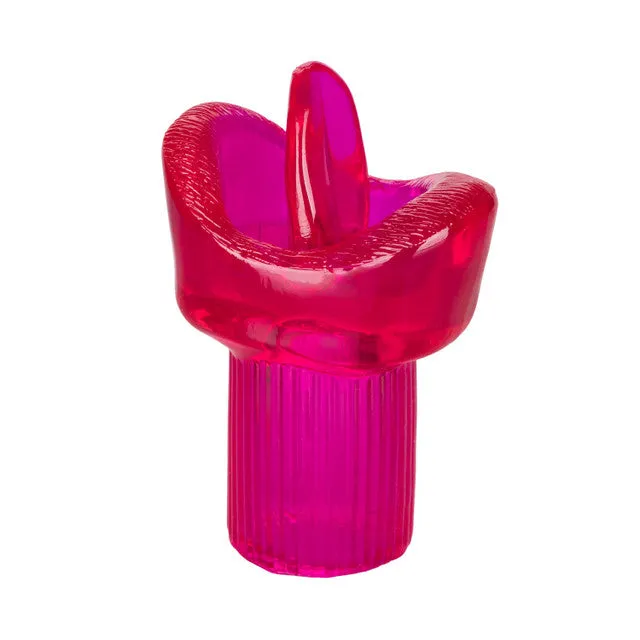 Calexotics CLASSIC CLIT KISSER Powerful Bullet Vibrator with Flickering Tongue and Remote Control CalExotics Female Sex Toys