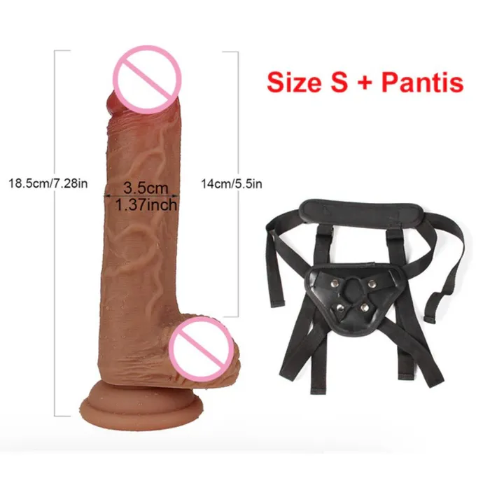 EVEs SECRETS Skin Feeling Realistic Dildos DoubleLayer Silicone Masturbator Male Sex Toys