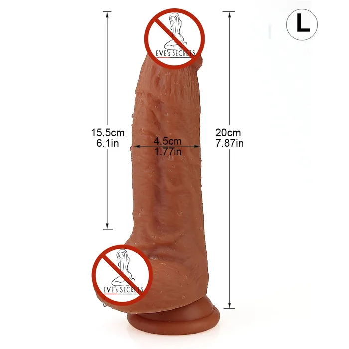 EVEs SECRETS Skin Feeling Realistic Dildos DoubleLayer Silicone Masturbator Male Sex Toys