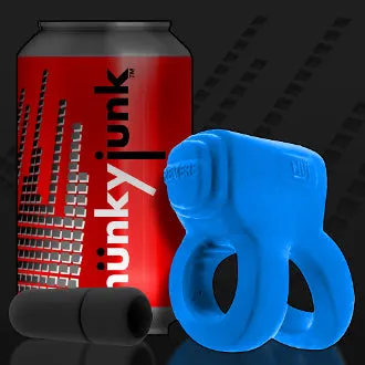 Female Sex Toys Blue Ox Designs Oxballs Hunkyjunk Revhammer Cock Shaft Ring with Bullet Vibrator