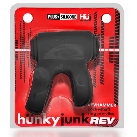 Female Sex Toys Blue Ox Designs Oxballs Hunkyjunk Revhammer Cock Shaft Ring with Bullet Vibrator